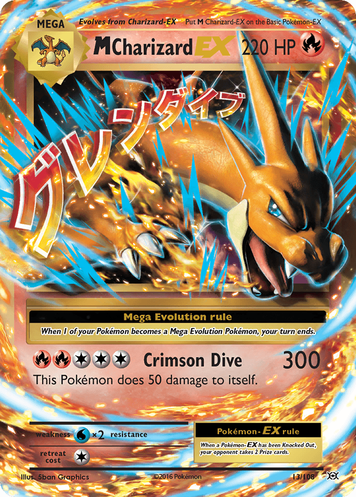 M Charizard-EX — Evolutions 13