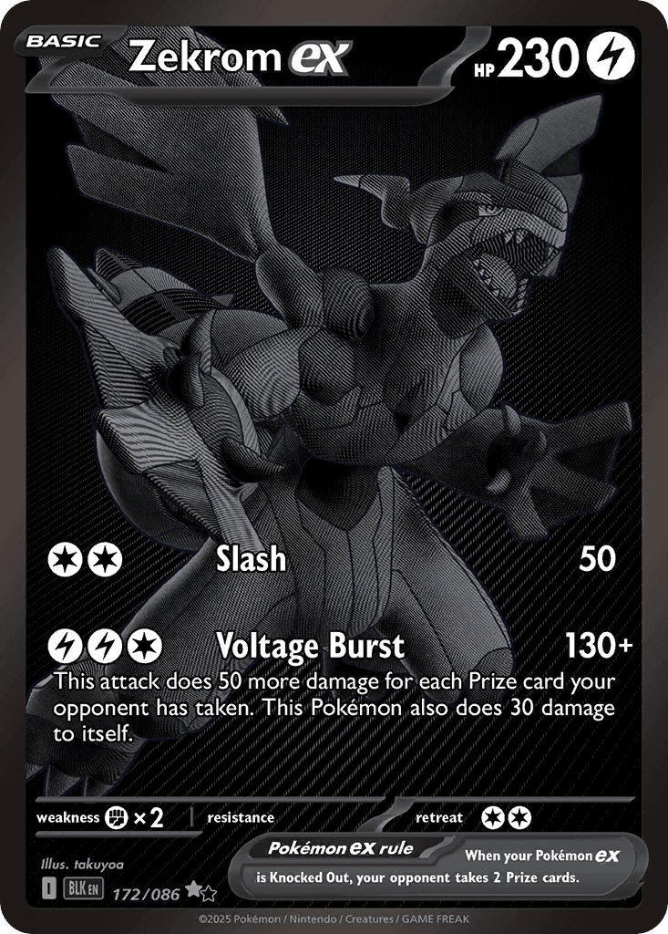 Zekrom ex — Black Bolt 172