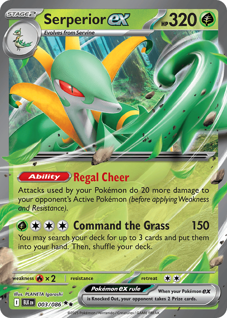 Serperior ex — Black Bolt 3